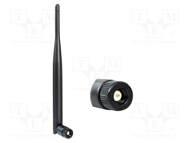 Antenna; inner,WiFi; black; SMA; screw-in; male; 50Ω; 5dBi; -20÷65°C