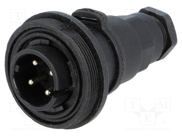 Connector: circular; plug; male; PIN: 4; Buccaneer Standard; IP68