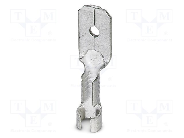 Non-insulated; Body: silver; Tip: flat