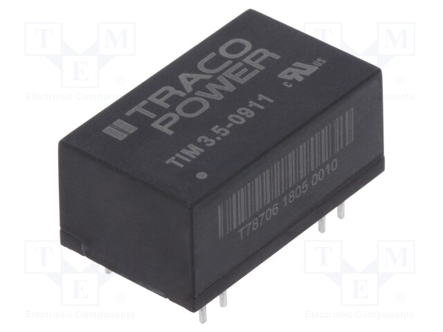 Converter: DC/DC; 3.5W; Uin: 4.5÷12V; 5VDC; Iout: 700mA; DIP16; 7g
