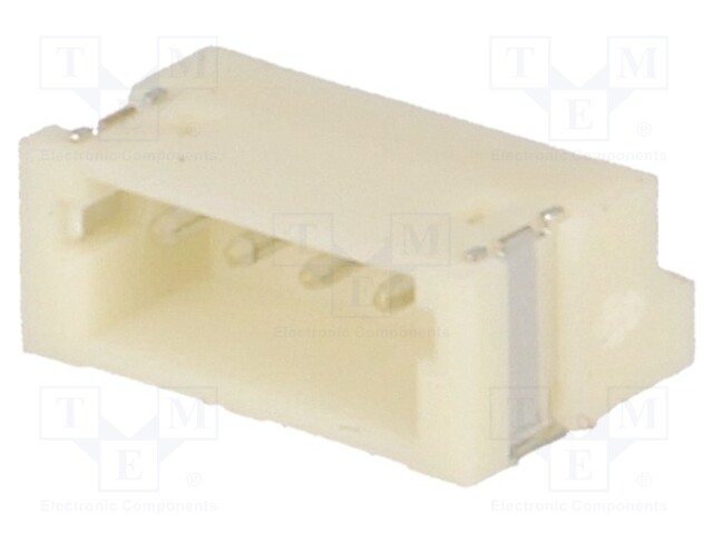 Socket; wire-board; male; 1.5mm; PIN: 4; SMT; 100V; 1A; tinned; 20mΩ