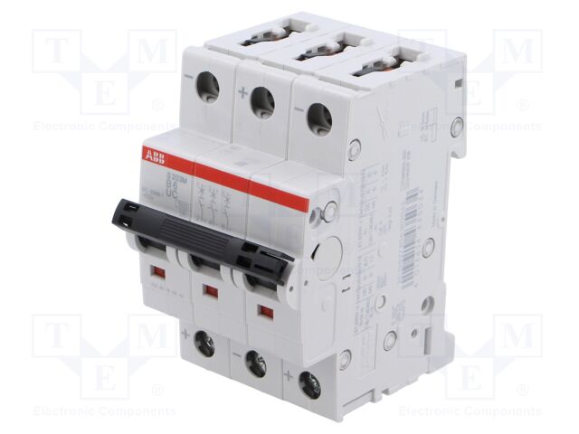 Circuit breaker; 230/400VAC; Inom: 6A; Poles: 3; Charact: B; 10kA