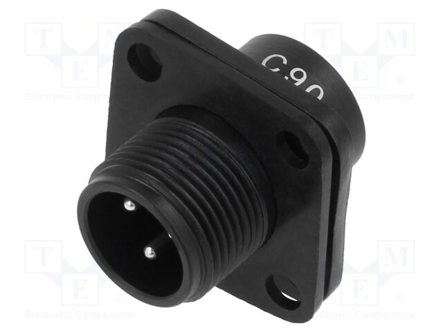 Circular Connector, Panel Mount Receptacle, 3 Contacts, Solder Pin, Aluminium Alloy Body
