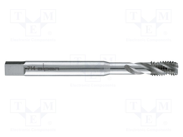 Tap; high speed steel cobalt HSS-Co; M8; 1.25; for blind holes