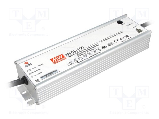 Power supply: switched-mode; LED; 149.8W; 12÷107VDC; 840÷1400mA