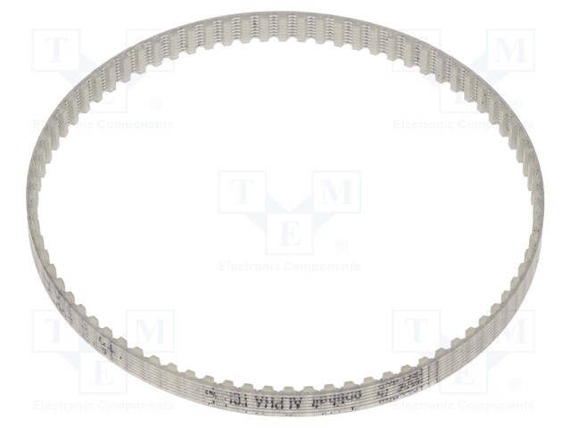 Timing belt; T2.5; W: 4mm; H: 1.3mm; Lw: 200mm; Tooth height: 0.7mm