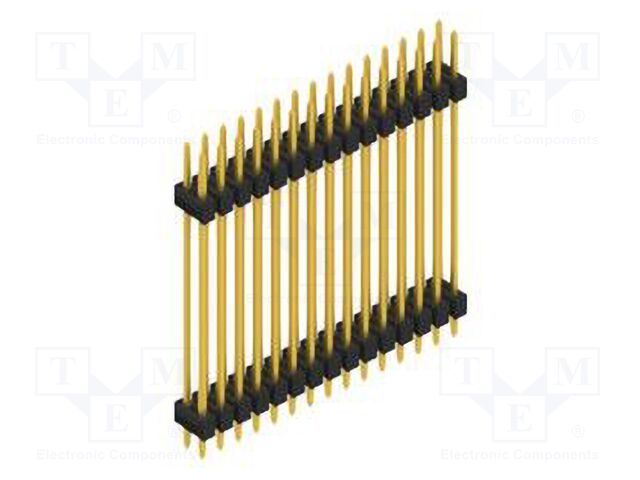 Connector: pin strips; pin header; male; PIN: 30; 2.54mm; THT; 2x15