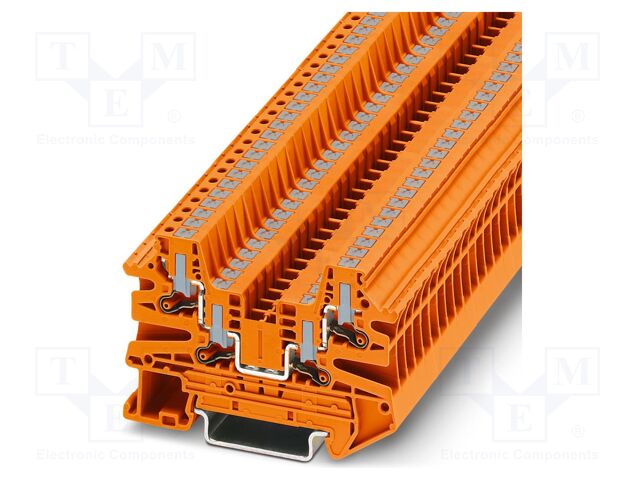 Splice terminal: rail; PTV; 24A; 800V; push-in; PA; L: 45.7mm