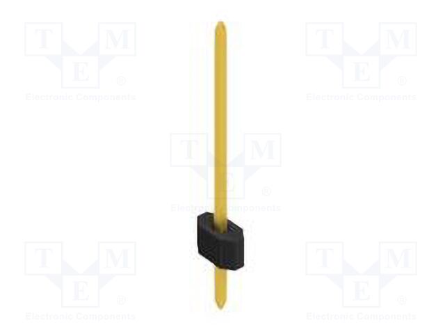 Connector: pin strips; pin header; male; PIN: 1; 1.27mm; THT; 1x1