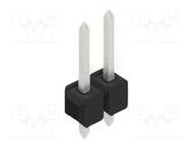 Connector: pin strips; pin header; male; PIN: 2; 2.54mm; THT; 1x2