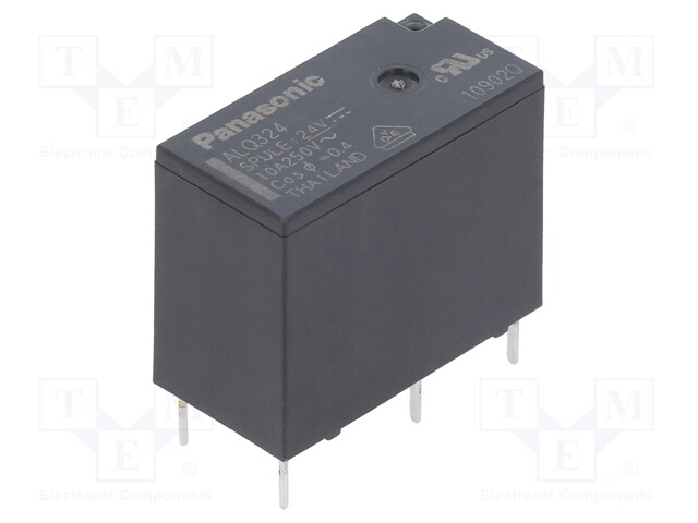 Relay: electromagnetic; SPST-NO; Ucoil: 24VDC; 5A/250VAC; 5A/30VDC