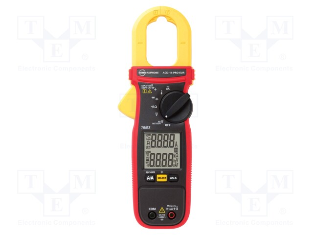 AC digital clamp meter; Øcable: 30mm; 2x LCD,with a backlit