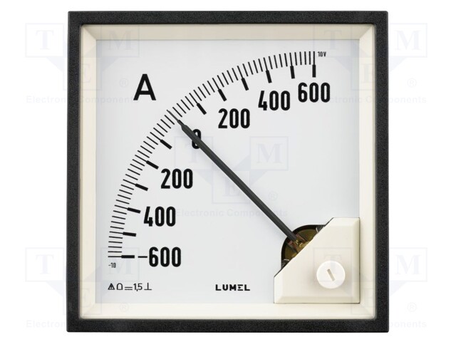 Meter; on panel; analogue; 0÷400A; Class: 1,5; IP52; Length: 95mm