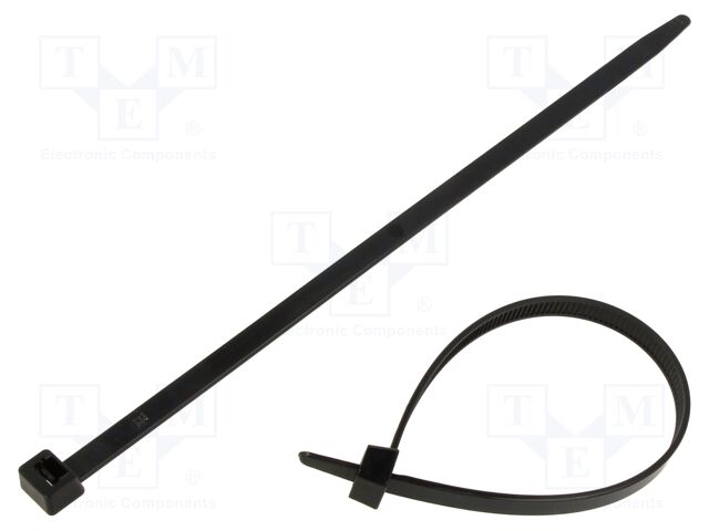Cable tie; L: 240mm; W: 7.8mm; black; polyamide; Ømax: 50mm; UL94V-2