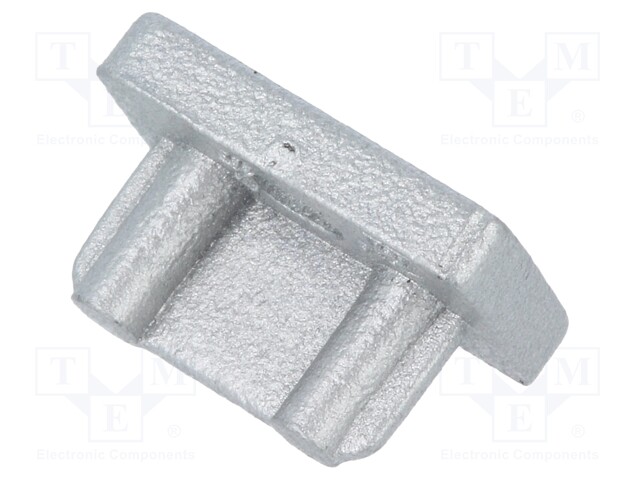 Cap for LED profiles; silver; ABS; Application: SLIM8