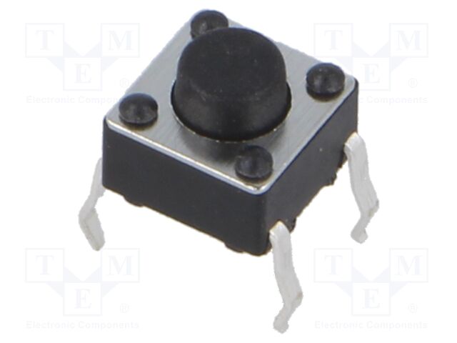 Microswitch TACT; SPST; Pos: 2; 0.05A/12VDC; THT; 1.57N; 6x6x3.5mm