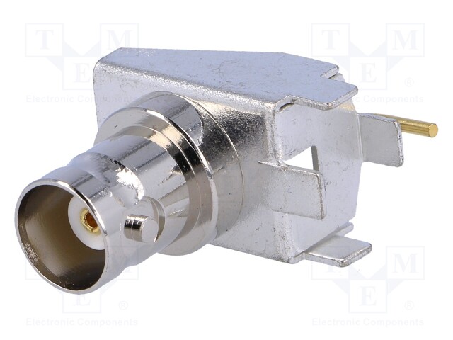 Socket; BNC; female; angled 90°; THT
