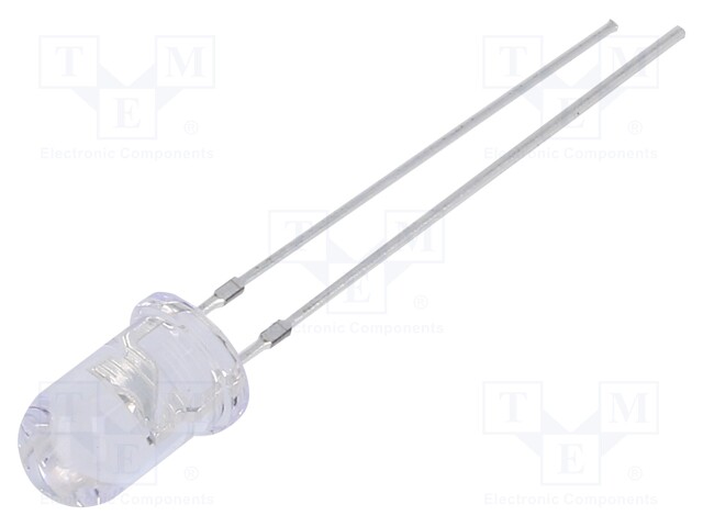 LED; UV; 30°; 20mA; P: 225mW; 400-410nm; THT; 12VDC