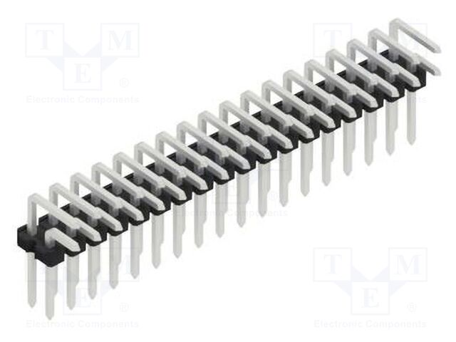 Connector: pin strips; pin header; male; PIN: 36; 2.54mm; THT; 2x18