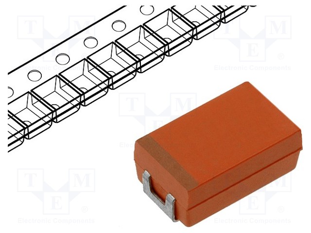 Capacitor: niobium; OxiCap; SMD; 100uF; 6.3VDC; Case: D; 2917; ±20%