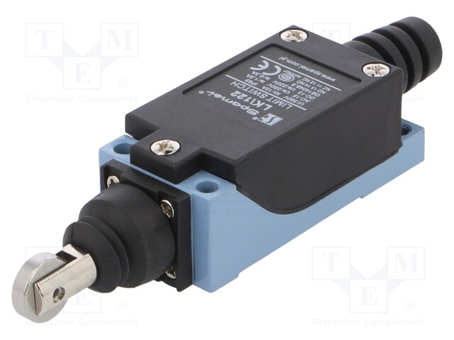 Limit switch; metal roller Ø12,7mm; NO + NC; 5A; max.250VAC; IP65