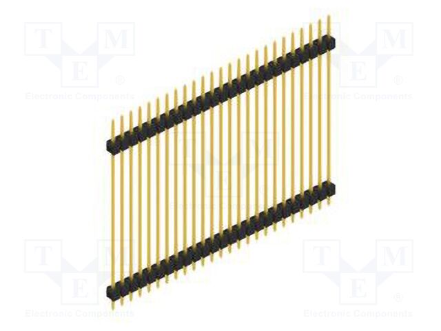 Connector: pin strips; pin header; male; PIN: 25; 2.54mm; THT; 1x25