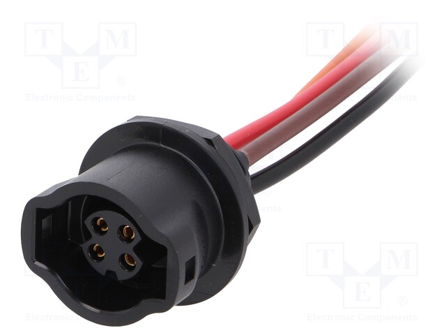 Socket; Connector: circular; CB; female; PIN: 4; push-pull; 10A; IP67