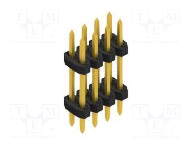 Connector: pin strips; pin header; male; PIN: 8; 2mm; THT; 2x4; 100V