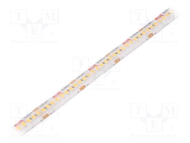 LED tape; white warm; 24V; LED/m: 240; 10mm; IP65; 120°; 4.8W/m
