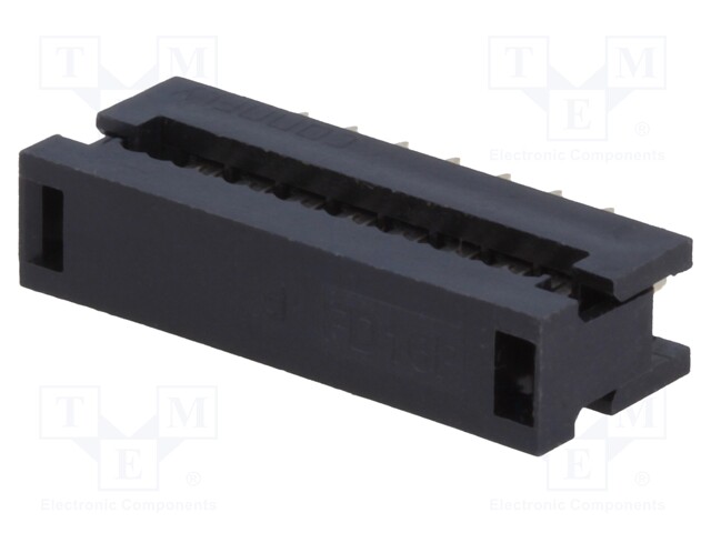 IDC transition; PIN: 16; IDC,THT; for ribbon cable; 1.27mm; 1A