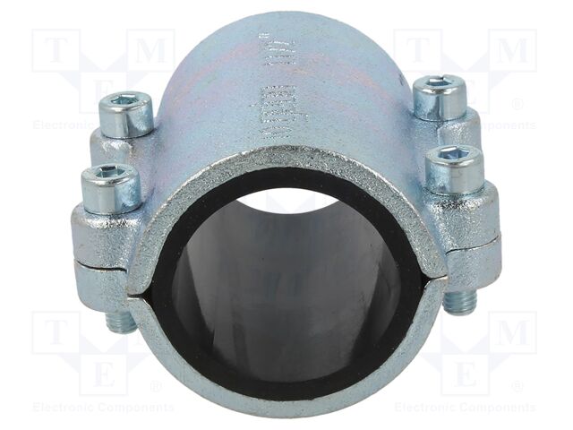 Splice terminal: fixing clamp; two-part; 10bar; cast iron; CLAMPS