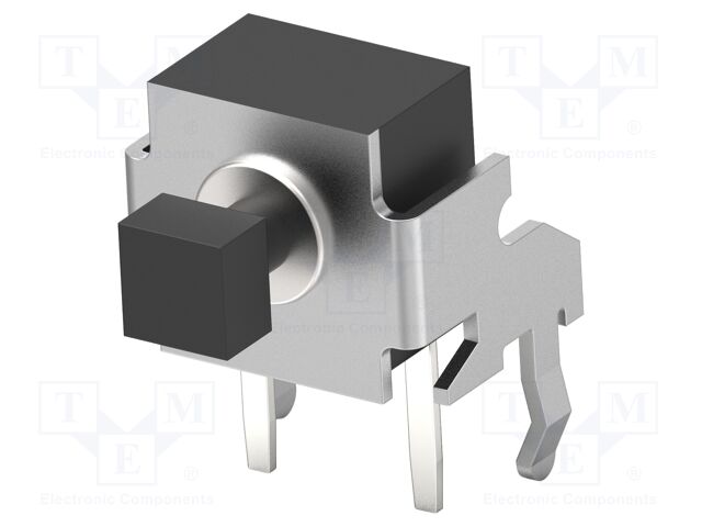 Switch: microswitch TACT; Pos: 2; SPST-NO; 0.05A/24VDC; Body: black