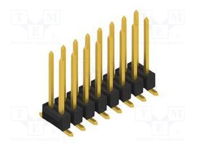 Connector: pin strips; pin header; male; PIN: 16; 2.54mm; SMT; 2x8