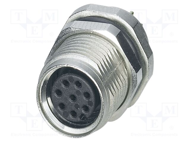 Connector: M8; female; PIN: 8; 1.5A; 30V; IP67; straight; unshielded