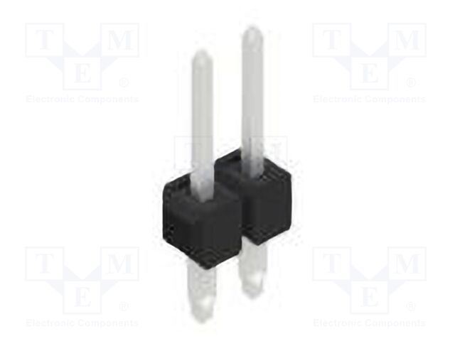 Connector: pin strips; pin header; male; PIN: 2; 2.54mm; THT; 1x2