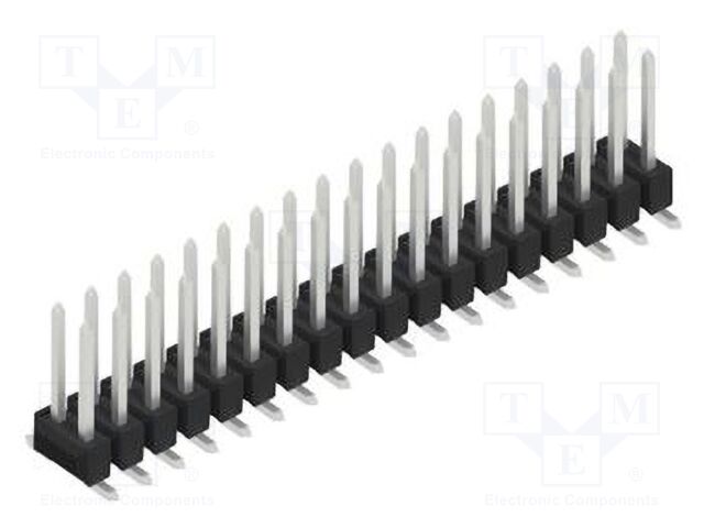 Connector: pin strips; pin header; male; PIN: 36; 2.54mm; SMT; 2x18