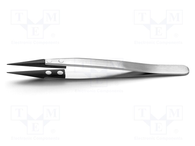 Tweezers; strong construction; Blades: straight,narrow; ESD