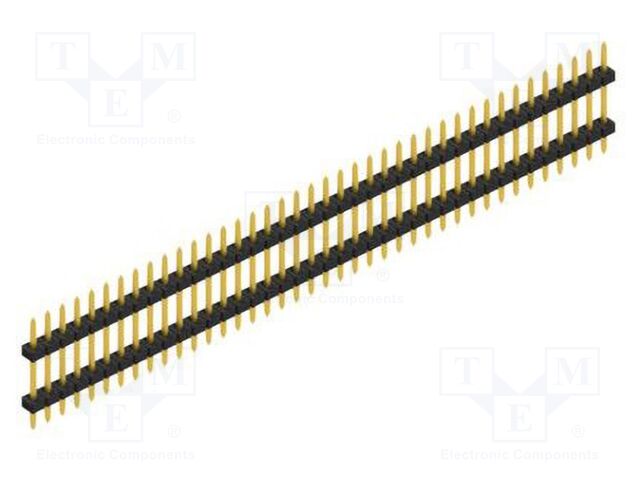 Connector: pin strips; pin header; male; PIN: 40; 2mm; THT; 1x40