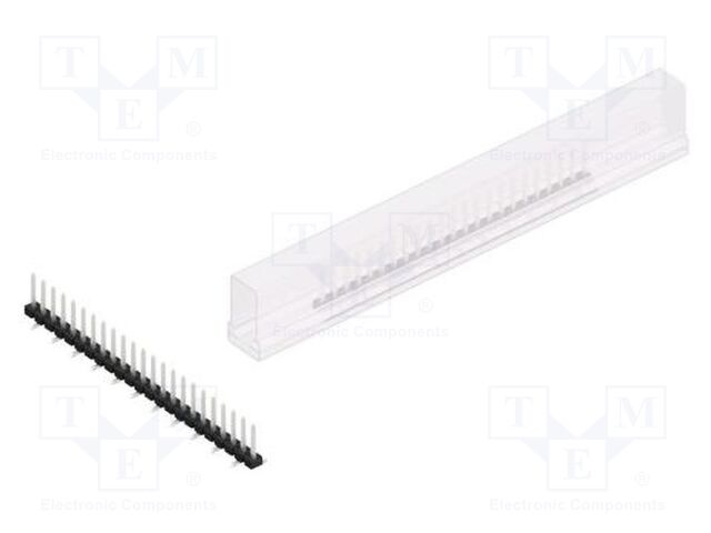 Connector: pin strips; pin header; male; PIN: 23; 2.54mm; SMT; 1x23