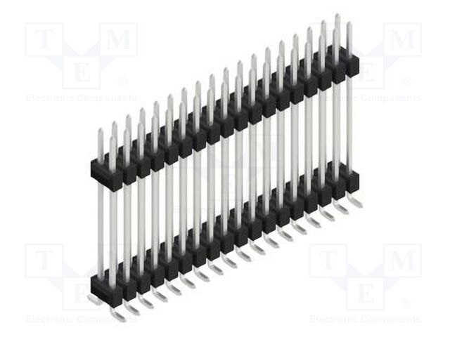 Connector: pin strips; pin header; male; PIN: 36; 2.54mm; SMT; 2x18