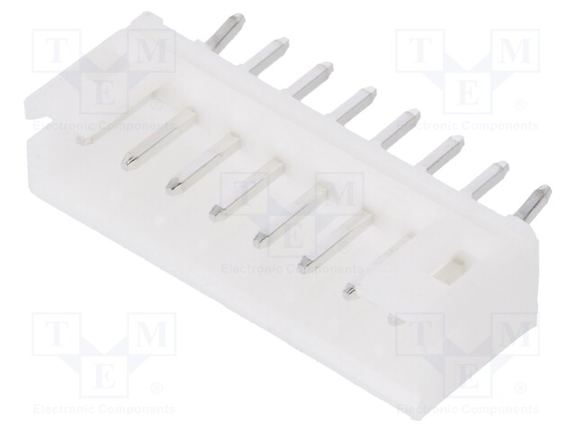 Socket; wire-board; male; 140; 2mm; PIN: 8; THT; 100V; 2A; tinned