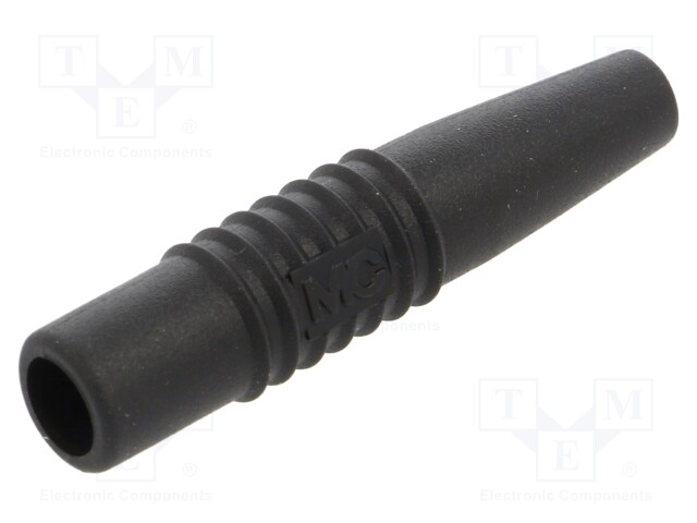 Black; Overall len: 59.5mm; Socket size: 4mm; for banana sockets