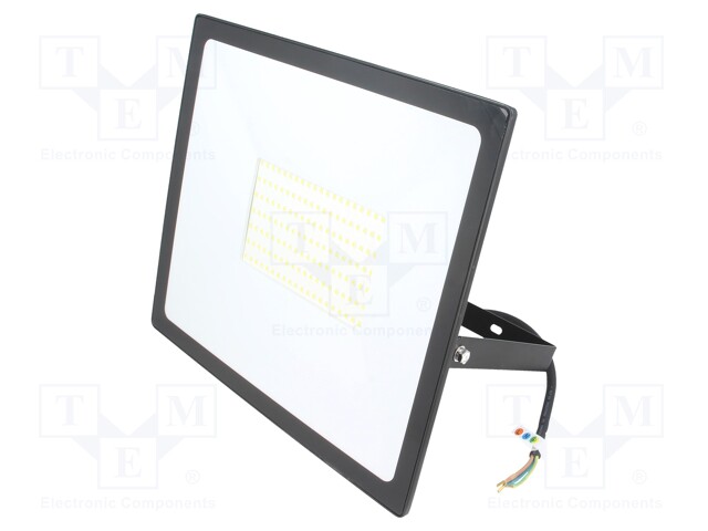 Lamp: LED flood light; 4000(typ)K; IP65; Body: black; 100W; 230VAC