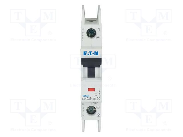 Circuit breaker; 220VDC; Inom: 35A; Poles: 1; Charact: C; 10kA; IP20