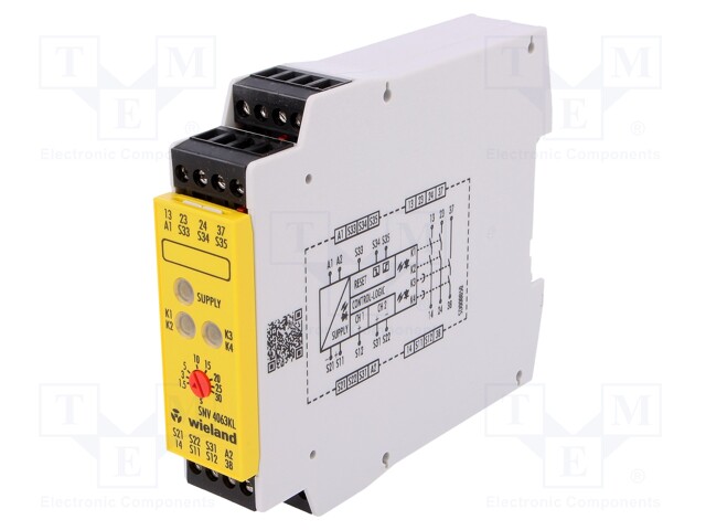 Module: safety relay; Contacts: NO x3; Mounting: DIN; -25÷55°C