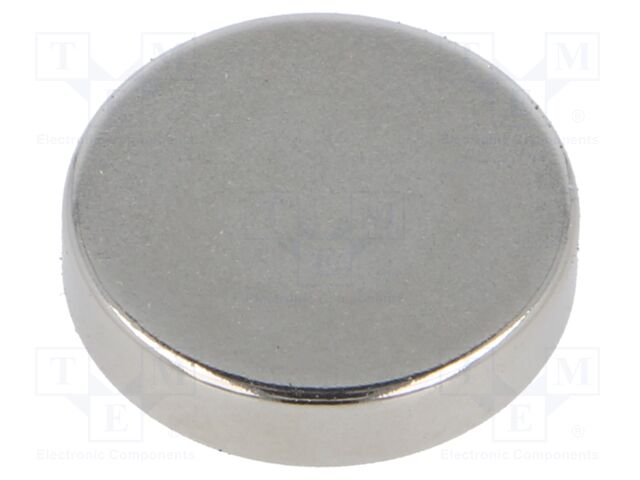 Magnet: permanent; neodymium; 36N; Ø: 18mm; H: 4mm