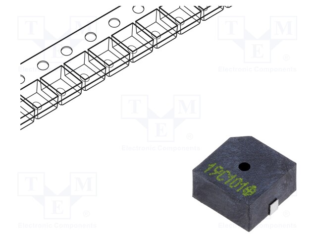 Sound transducer: elektromagnetic alarm; SMD; 2.7kHz; 30mA; 5V