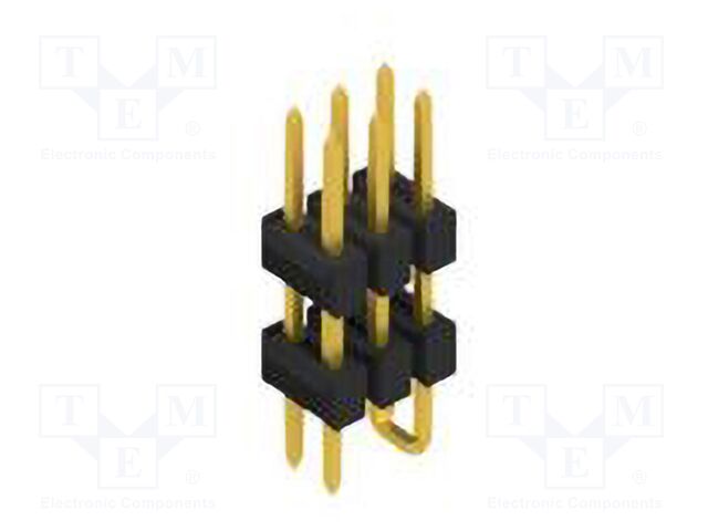 Connector: pin strips; pin header; male; PIN: 6; 2.54mm; SMT; 2x3