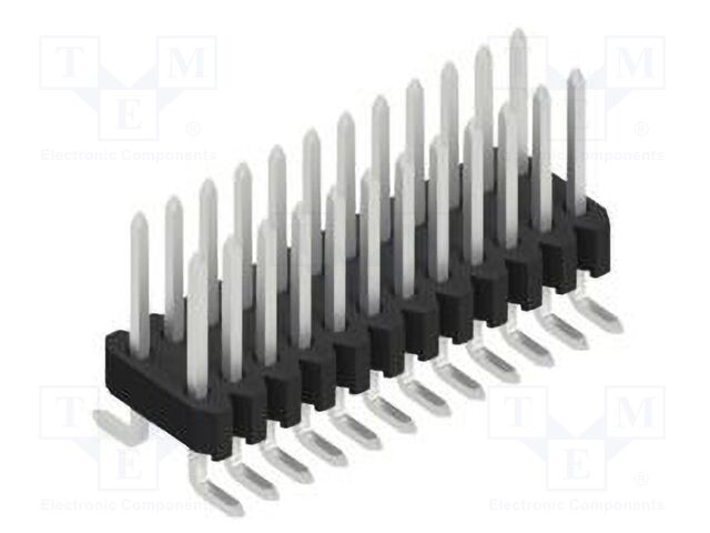 Connector: pin strips; pin header; male; PIN: 24; 1.27mm; SMT; 2x12