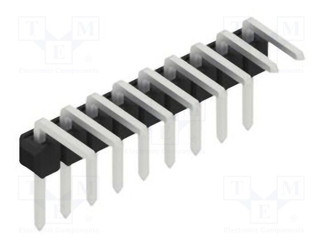 Connector: pin strips; pin header; male; PIN: 9; 2.54mm; THT; 1x9